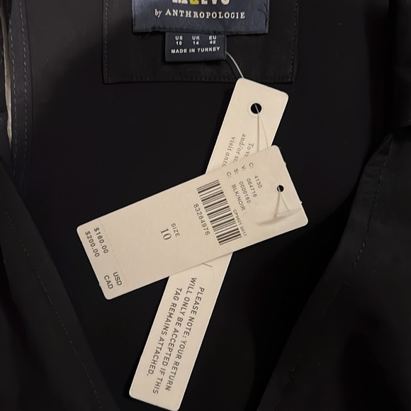 Anthropologie Maeve Assymmetrical Wrap Shirt Dress - Picture 3 of 3